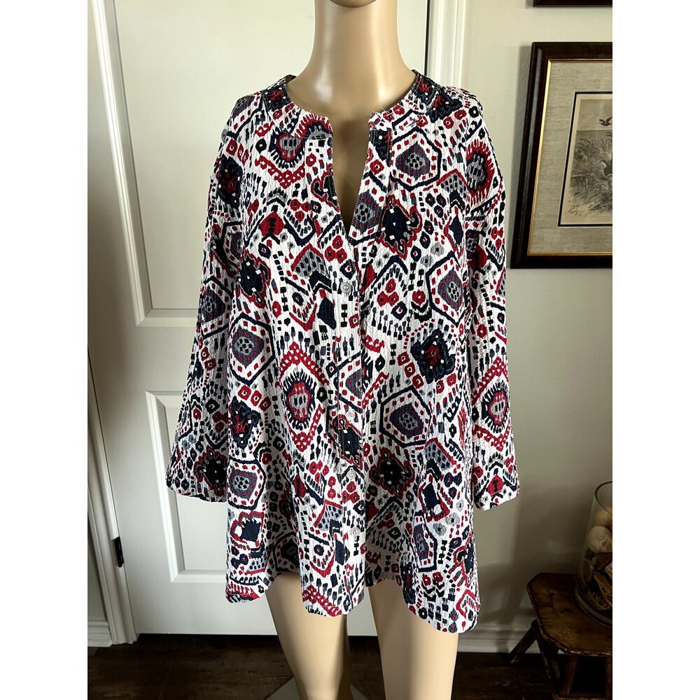 J. Bee button up Blouse size XL